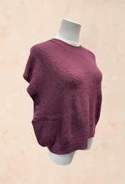Oversized ærmeløs striktrøje – VISCOSE – 22005