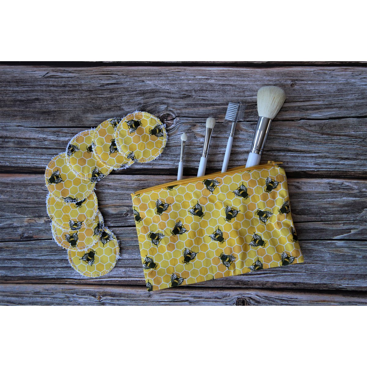 Reusable Face Pads with Makeup Bag, Zero Waste Makeup, Eco friendly, Gift For Her, Makeup Remover Pads, Reusable Makeup Pads, Cloth Wipes