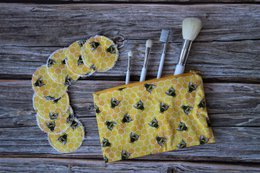Wiederverwendbare Gesichtspads mit Make-up-Tasche, Zero Waste Make-up, umweltfreundlich, Geschenk für sie, Make-up-Entferner-Pads, wiederverwendbare Make-up-Pads, Stofftücher