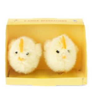 Fluffy Easter decorations (set of 2) - Chicks
