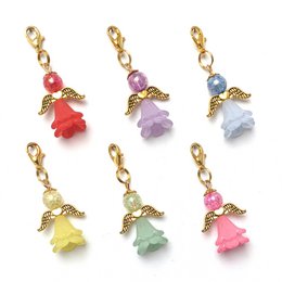 Schutzengel „Freya“ Schlüsselanhänger, 6er-Set, goldfarben