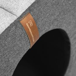 UP&DOWN niche pour chien 2en1- gris clair chiné