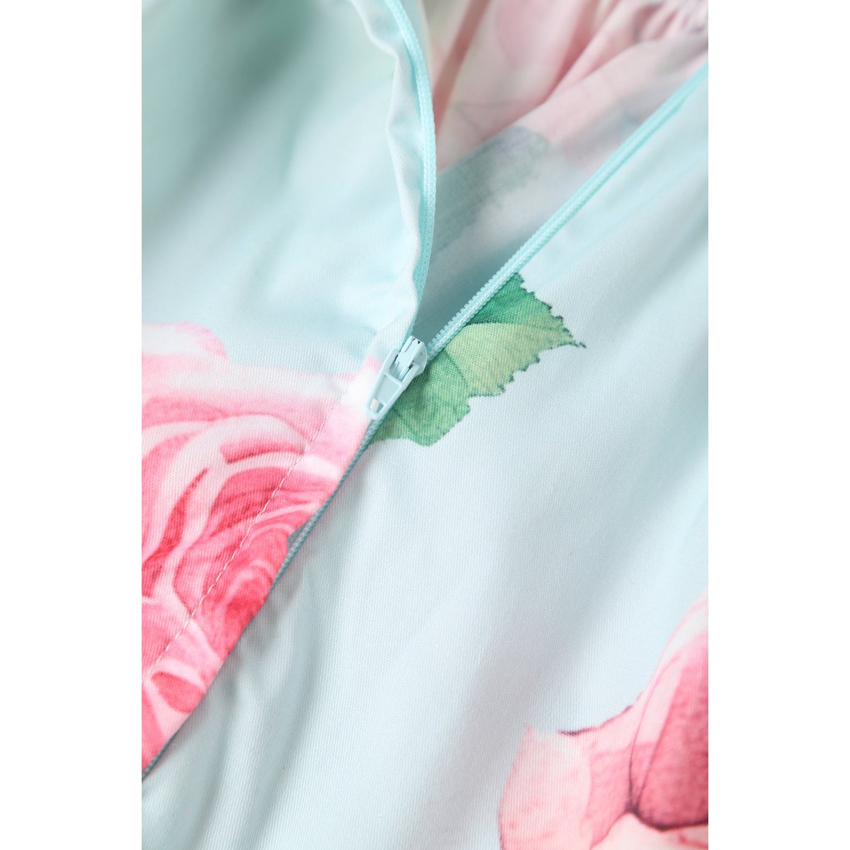 EU BOCK LISETTE BEX BLEU BLEUR TROIS SIRTER SHEEVE ROSE ROSE PRINT BOLERO