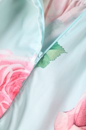 EU BOCK LISETTE BEX BLEU BLEUR TROIS SIRTER SHEEVE ROSE ROSE PRINT BOLERO