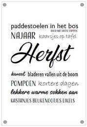 Tuinposter Herfst