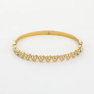 Zirconia heart bangle JE18920 - GOLD
