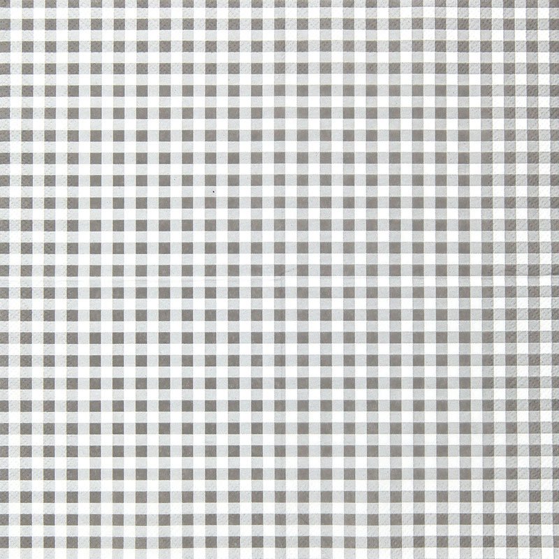 Cocktail-Servietten Karo grey