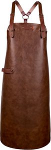 Xapron - New York Schort met Schouderbanden XL Leer - Bruin