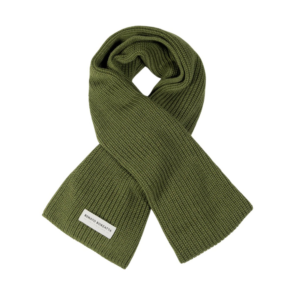 RB5002E | Blandet blandet lavet i Italien blandet cervine -shirt. Grøn farve - Enkelt størrelse