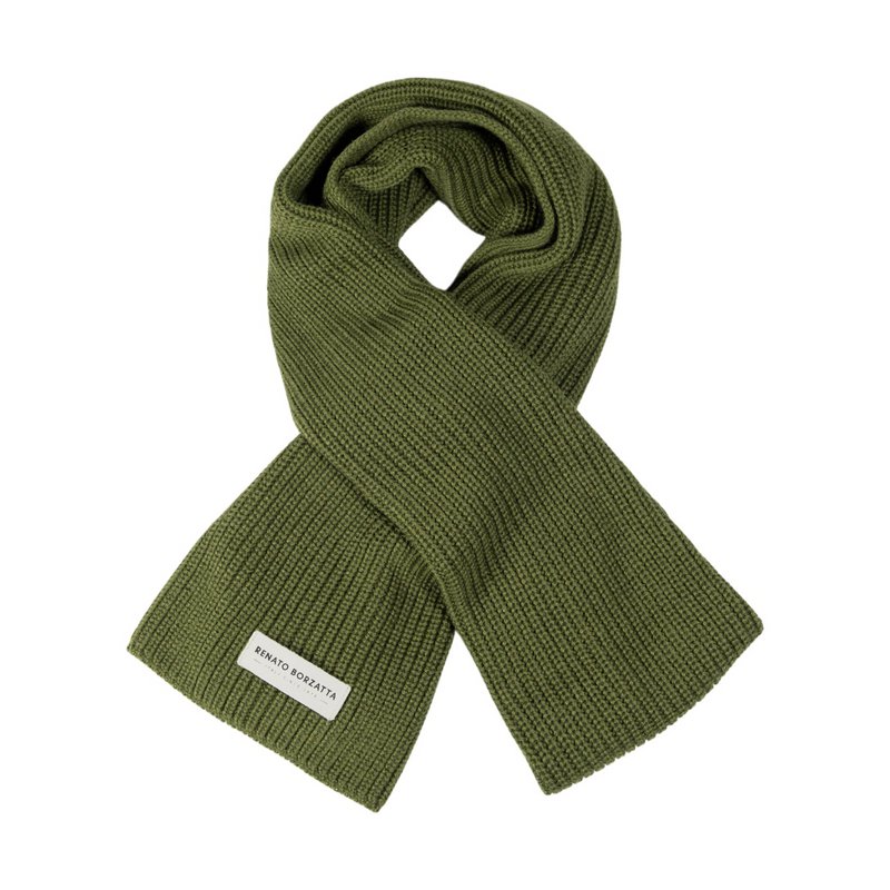 RB5002E | Blandet blandet lavet i Italien blandet cervine -shirt. Grøn farve - Enkelt størrelse
