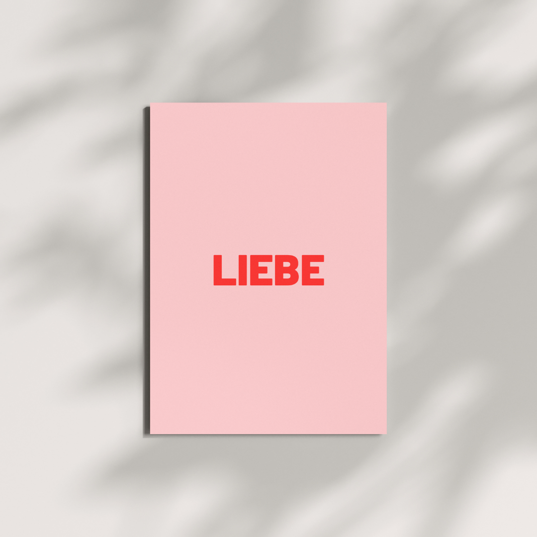 Carte postale - Cher Rosa -Rot