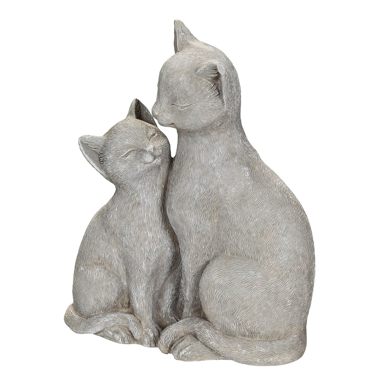Katze mit K„tzchen grau 21cm