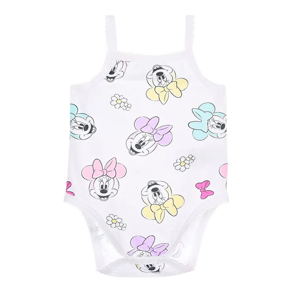 Sæt med 2 Babyvest Bodysuits, Love Minnie