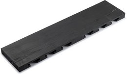 Tu Las™ Håndlavet trævægmonteret vinglasholder - 94 x 22 x 4 cm - Holdbart glasstativ - Sort
