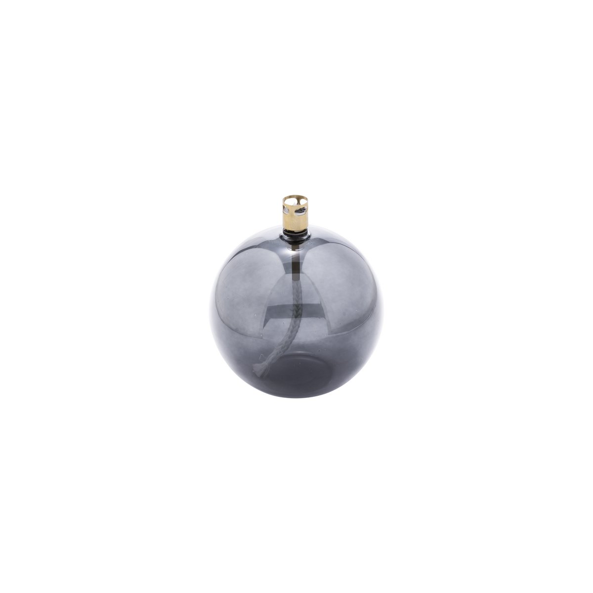 Olielamp Rundes geräuchertes Messing M