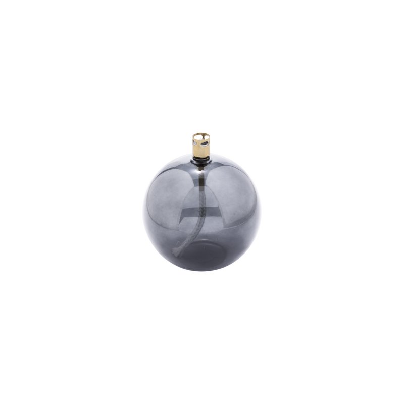 Olielamp Round smoked brass M