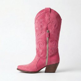 Leonie Shell Pink Texan støvler