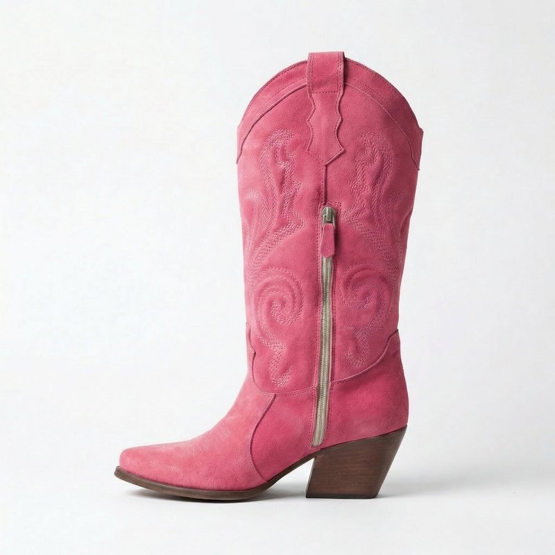 Leonie Shell Pink Texan støvler