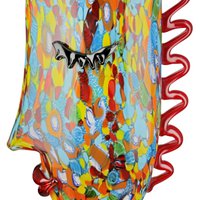 Glasart design vase “Frozen”