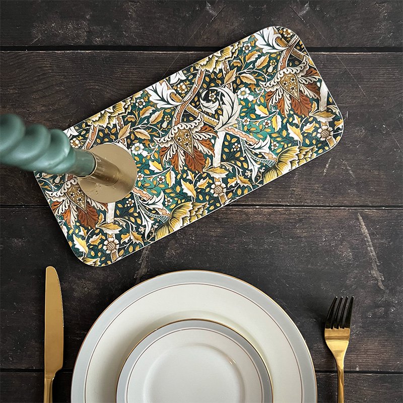 TRAY 32x15 cm - Morris Windrush green