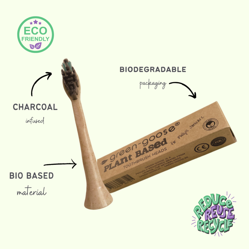 green-goose Sonicare Bio-based Brush Heads - 4 Pieces - Adults
