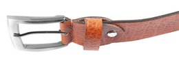 Cintura Leonardo Verrelli in vera pelle marrone accorciabile 90 cm