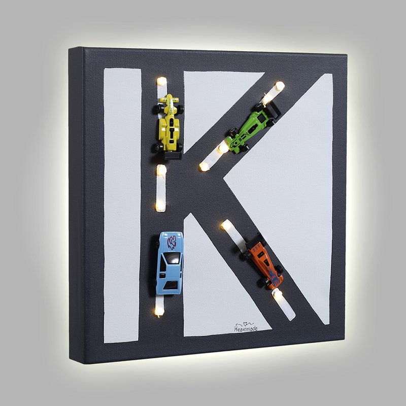 Monogram samochodów 3D Led Light Canvas