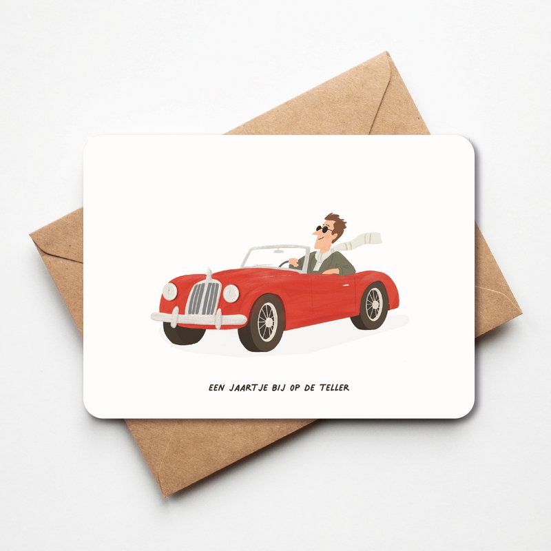 Verjaardagskaart | Oldtimer