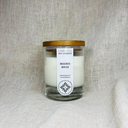 Sea breeze | Scented candle soy wax – wood, sage and sea salt – fresh & clear
