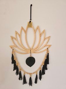 Lotus bloem zwart
