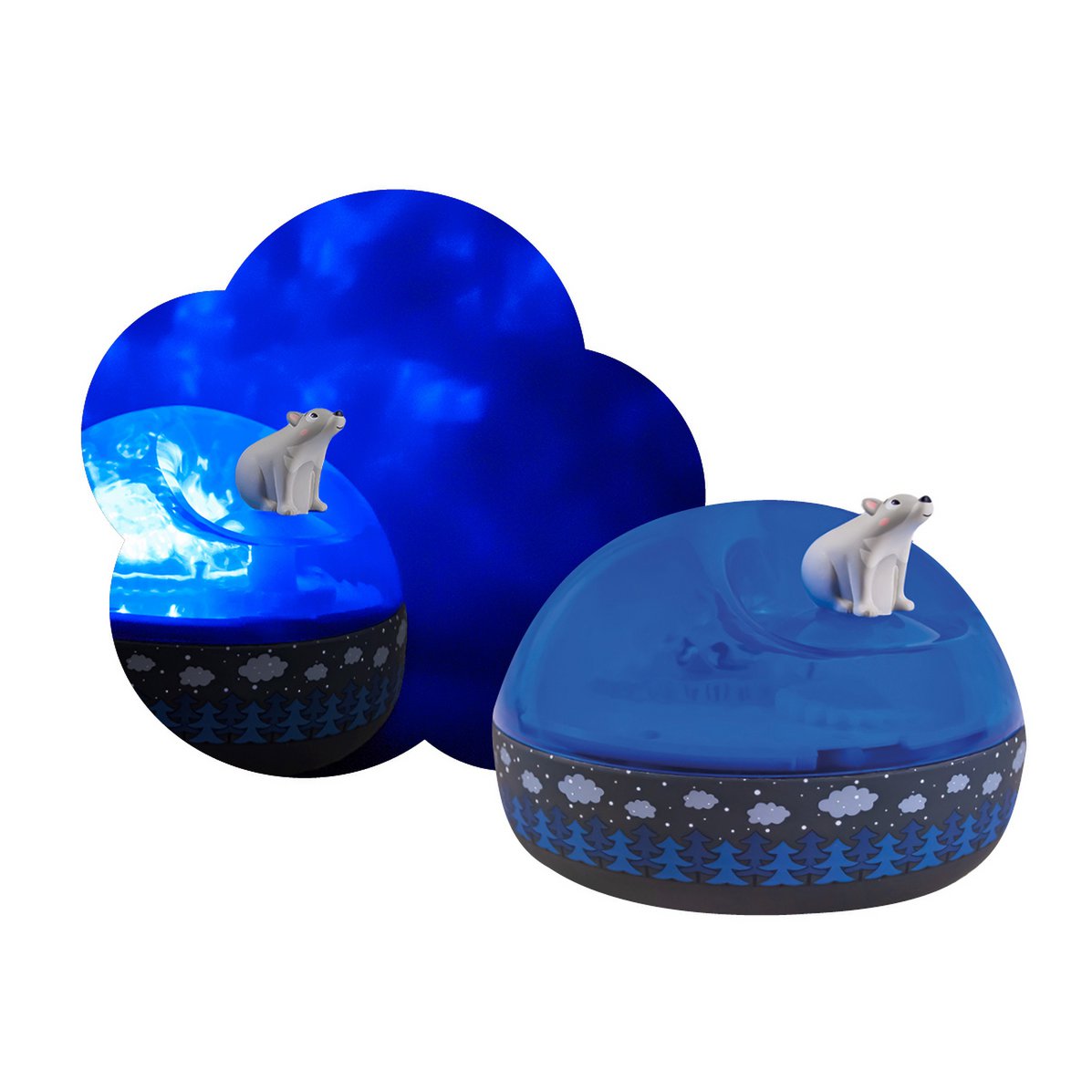 Night light - Northern Lights Musical Projector - Bear on the ice floe