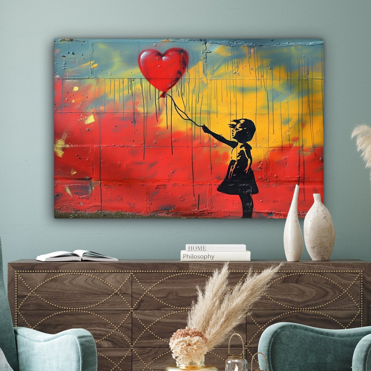 Leinwand Malerei - Wanddekoration Banksy Sty