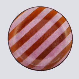 Artisano Bowl Pop Large 30x4 Magenta Stripes