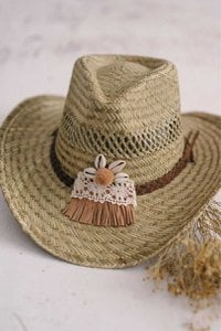 RAFIA HOED BOHO CHIC