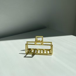 Pinza para el cabello de metal de lujo YOSMO - Tamaño midi - Indestructible y sin plástico