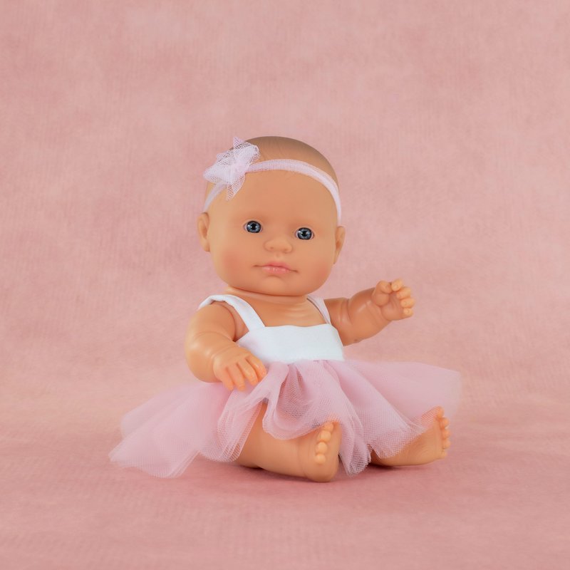 Babydukke europæisk pige 21 cm