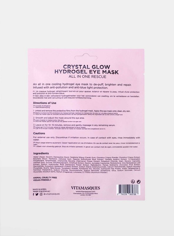 Crystal Glow Hydrogel Augenmaske