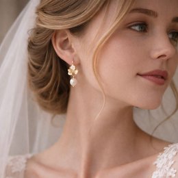 DAISY – Orecchini con Perle di Fiume Placcati Oro 18k