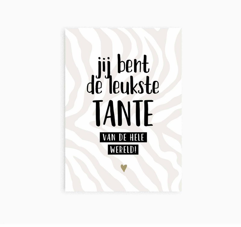 Ansichtkaart || leukste tante