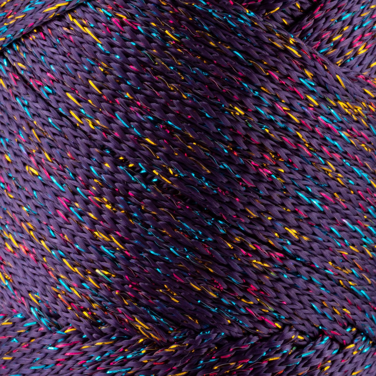 Sensy Premium 2mm Multi Sparkle - Cordón de macramé 90% polipropileno / 10% poliéster de 251 yardas