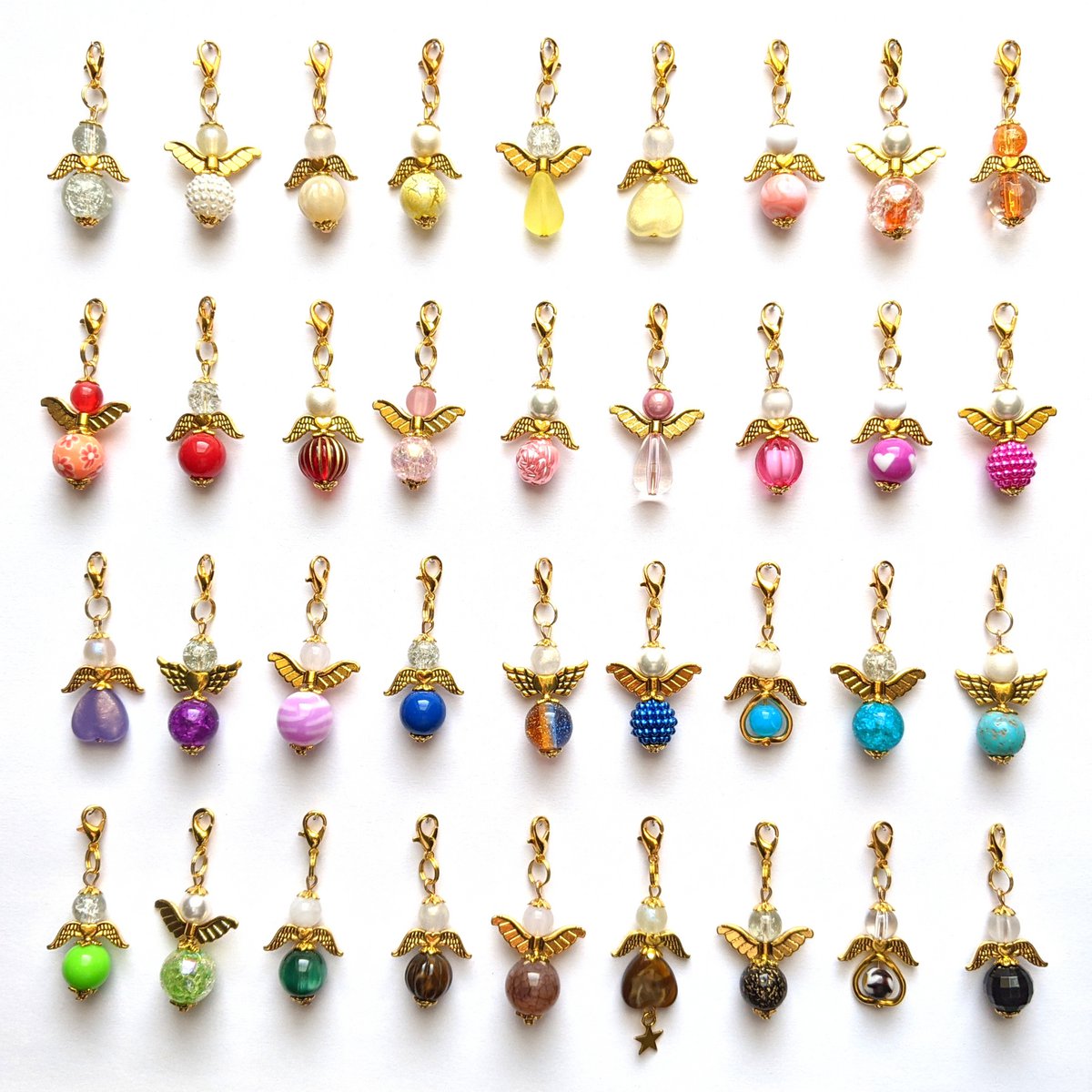Keychain de ángel guardián, 36 set