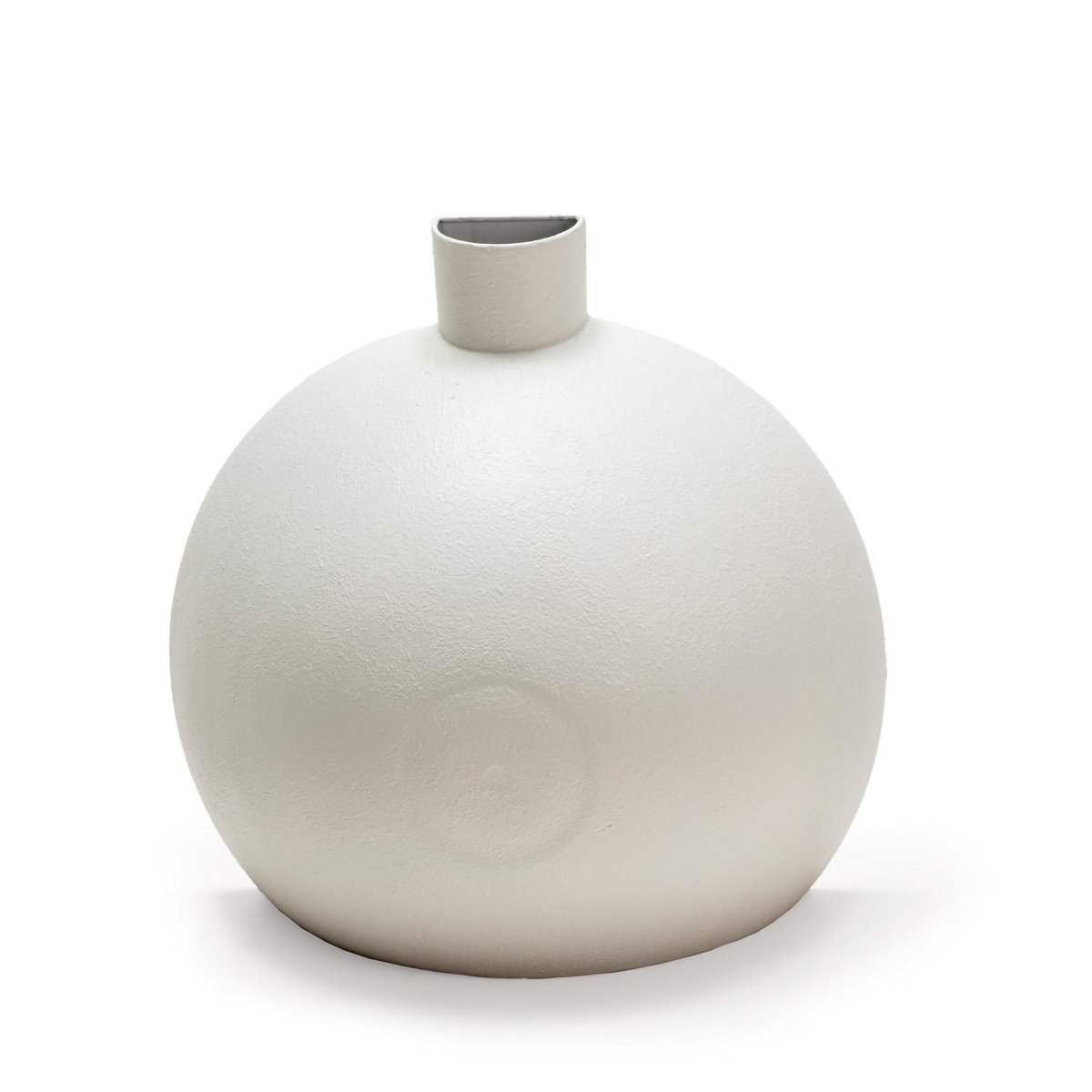 VASE 29X15X29 WEISSES METALL TH1334900