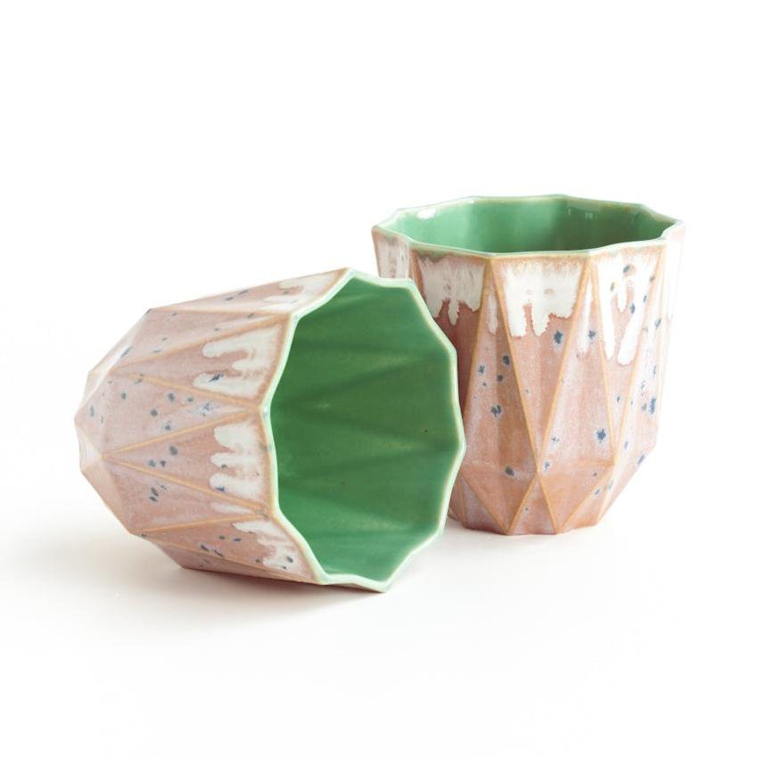 Small Poly Cup - Jade Aster