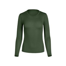 Women's Merino 160 Long Sleeve Crew Dark green