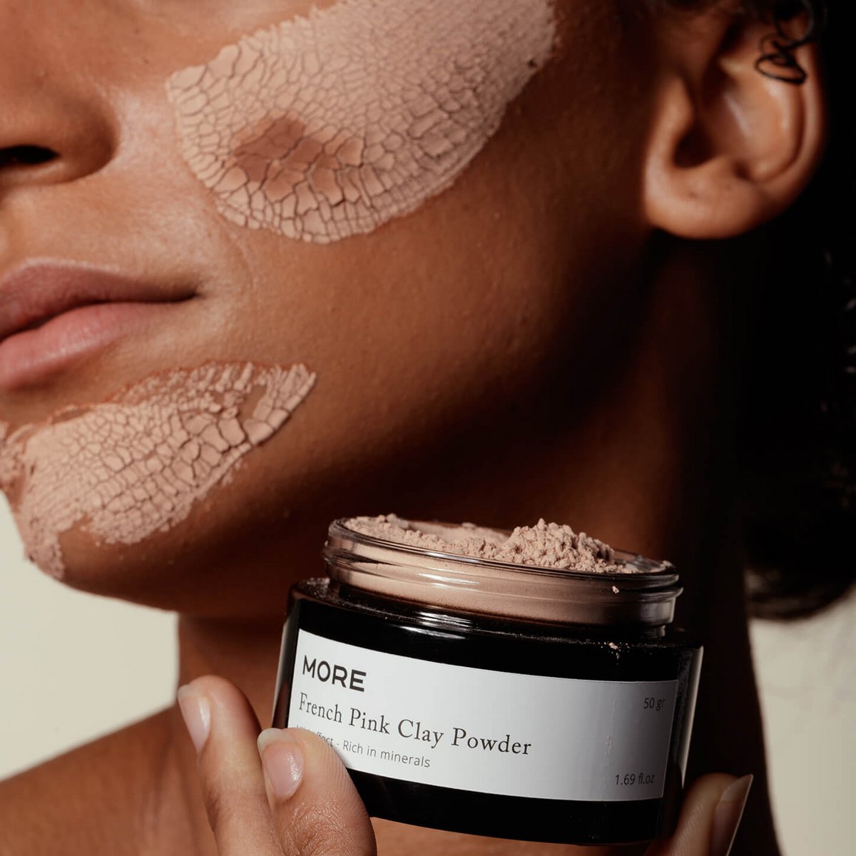 French Pink Clay Powder 100% natural