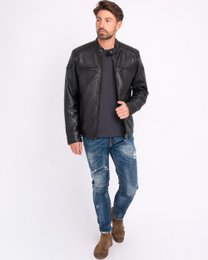 Hobbs │ Veste de moto en cuir masculin
