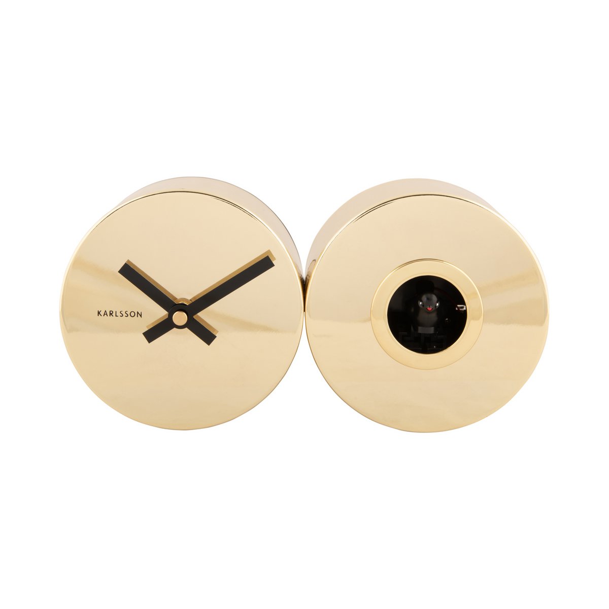 Orologio da parete Duo Cucù placcato