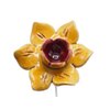 Daffodil flower ceramic yellow 4.5 cm