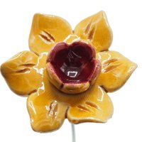 Narzissenblume Keramik gelb 4,5 cm