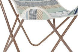 SILLON ALGODON HIERRO 74X65X90 MARIPOSA BLANCO LD193920